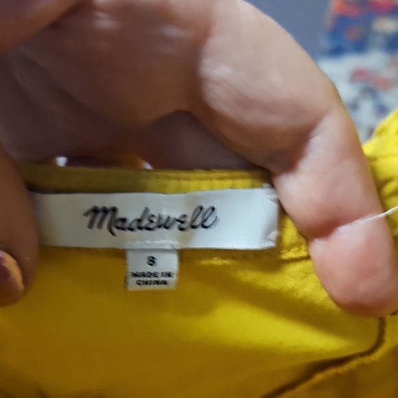 Madewell Yellow Sleeveless Jumpsuit with Cinched Waist - Picture 6 of 7